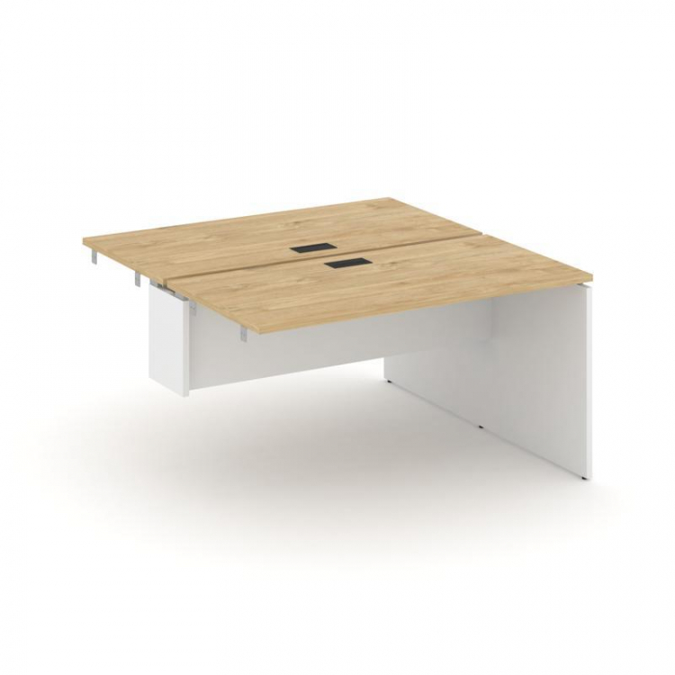 Style Project Стол-приставка к опор. элем. SN-D.DPRS-021 Тиквуд Светлый/Белый/Черная Заглушка 980*16