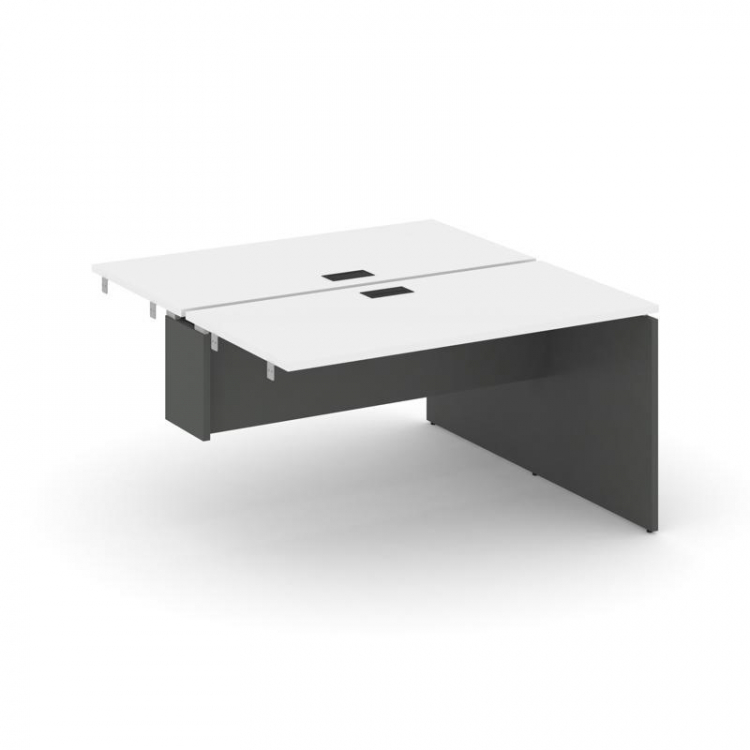 Style Project Стол-приставка к опор. элем. SN-D.DPRS-023 Белый/Антрацит/Черная Заглушка 1380*1632*75