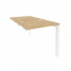 Onix Стол-приставка двойной на П-образном м/к к опорным элем. O.MP-D.SPR-0.7 Тиквуд Светлый/Металл Б