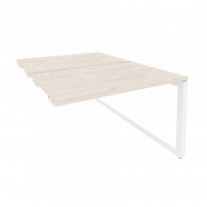 Onix Стол-приставка двойной на О-образном м/к к опорым элем. O.MO-D.SPR-2.8 Денвер Светлый/Металл Бе