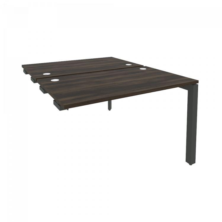 Onix Стол-приставка двойной на П-образном м/к к опорным элем. O.MP-D.SPR-2.7 Дуб Мали/Металл Антраци