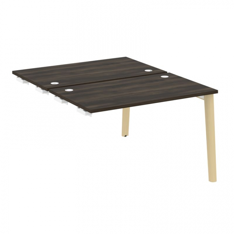 Onix Wood Стол-приставка двойной OW.D.SPR-2.7 Дуб Мали/Дуб Светлый/Металл Белый 1180*1475*750