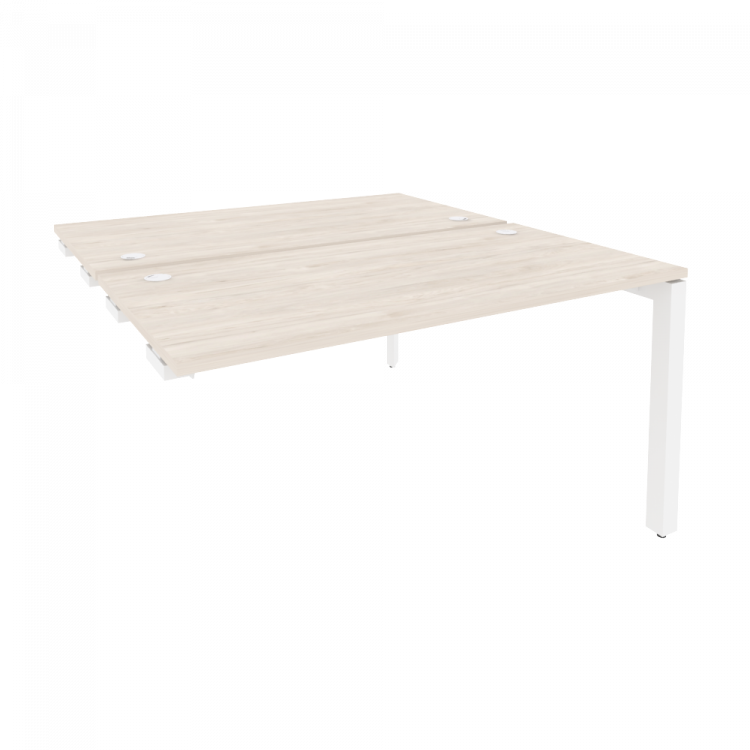 Onix Стол-приставка двойной на П-образном м/к к опорным элем. O.MP-D.SPR-3.7 Денвер Светлый/Металл Б