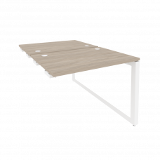 Onix Стол-приставка двойной на О-образном м/к к опорым элем. O.MO-D.SPR-1.7 Дуб Аттик/Металл Белый 9