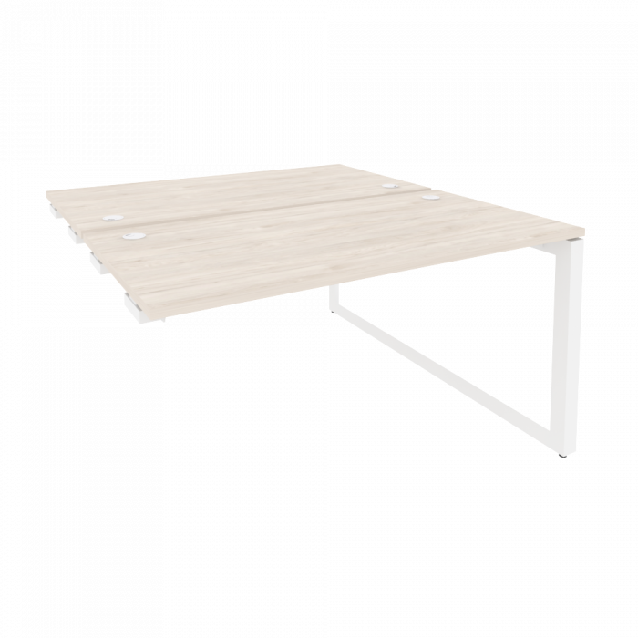 Оникс Стол-приставка двойной на О-образном м/к к опорым элем. O.MO-D.SPR-3.7 Денвер Светлый/Металл Б