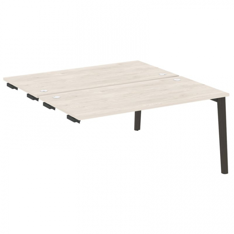 Onix Wood Стол-приставка двойной OW.D.SPR-4.8 Денвер Светлый/Дуб Темный/Металл Антрацит 1580*1635*75