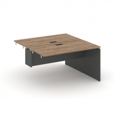 Style Project Стол-приставка к опор. элем. SN-D.DPRS-003 Дуб Табак/Антрацит/Черная Заглушка 1380*123