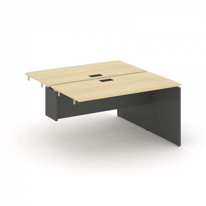 Style Project Стол-приставка к опор. элем. SN-D.DPRS-001 Акация Лорка/Антрацит/Черная Заглушка 980*1