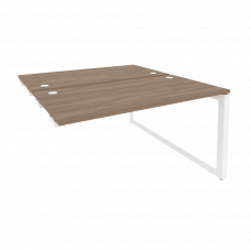 Onix Стол-приставка двойной на О-образном м/к к опорым элем. O.MO-D.SPR-3.7 Дуб Аризона/Металл Белый
