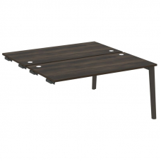 Onix Wood Стол-приставка двойной OW.D.SPR-4.8 Дуб Мали/Дуб Темный/Металл Антрацит 1580*1635*750