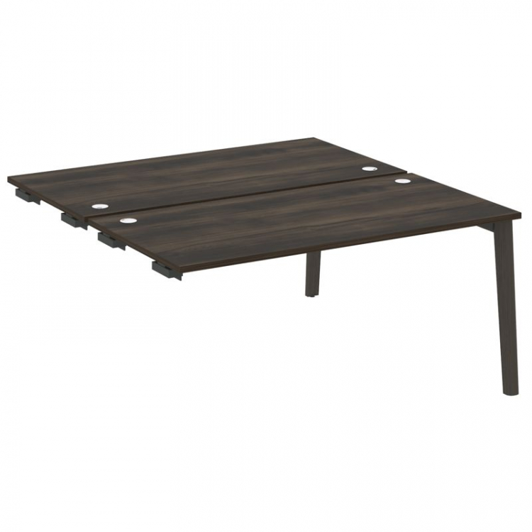 Onix Wood Стол-приставка двойной OW.D.SPR-4.8 Дуб Мали/Дуб Темный/Металл Антрацит 1580*1635*750