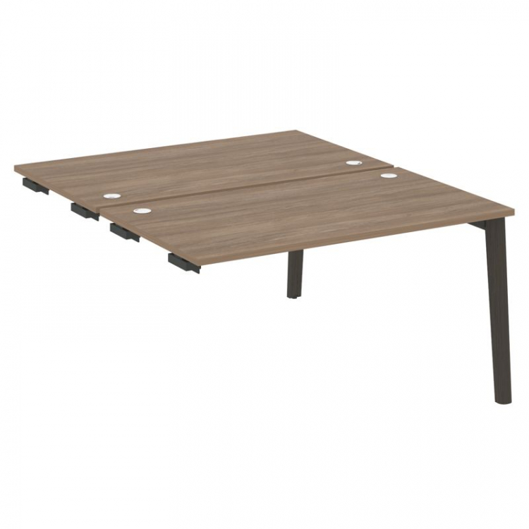 Onix Wood Стол-приставка двойной OW.D.SPR-3.8 Дуб Аризона/Дуб Темный/Металл Антрацит 1380*1635*750