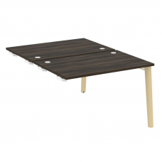 Onix Wood Стол-приставка двойной OW.D.SPR-2.8 Дуб Мали/Дуб Светлый/Металл Белый 1180*1635*750