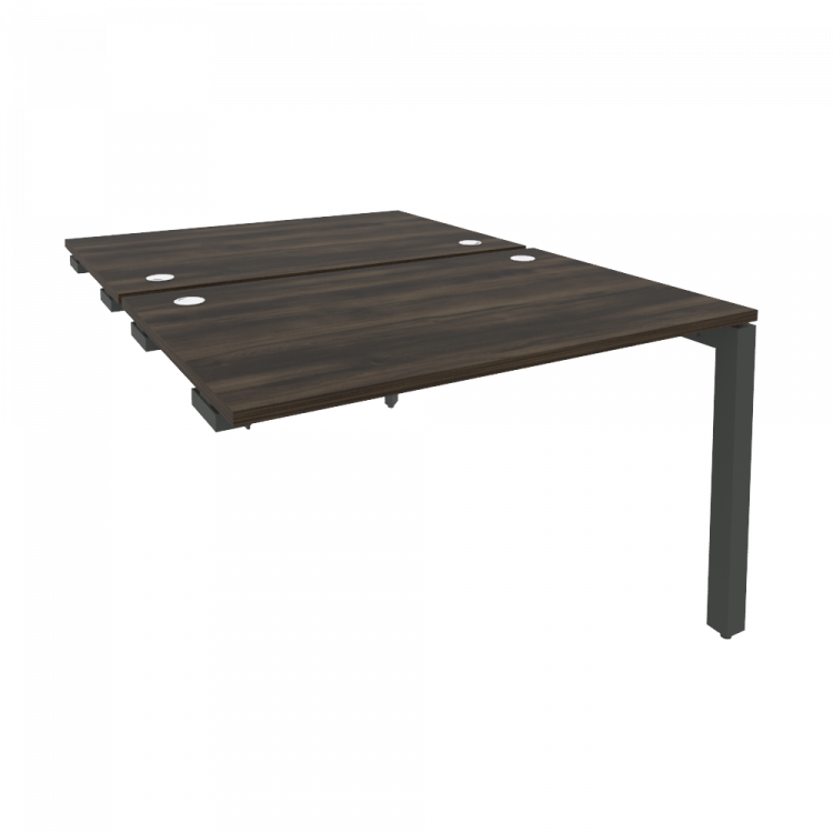 Onix Стол-приставка двойной на П-образном м/к к опорным элем. O.MP-D.SPR-2.8 Дуб Мали/Металл Антраци