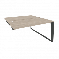 Onix Стол-приставка двойной на О-образном м/к к опорым элем. O.MO-D.SPR-3.7 Дуб Аттик/Металл Антраци
