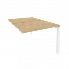 Onix Стол-приставка двойной на П-образном м/к к опорным элем. O.MP-D.SPR-1.7 Тиквуд Светлый/Металл Б