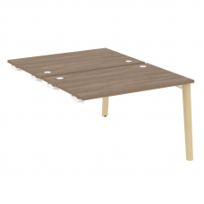 Onix Wood Стол-приставка двойной OW.D.SPR-2.8 Дуб Аризона/Дуб Светлый/Металл Белый 1180*1635*750