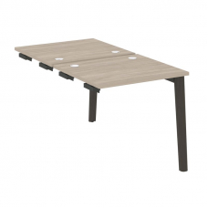 Onix Wood Стол-приставка двойной OW.D.SPR-0.7 Дуб Аттик/Дуб Темный/Металл Антрацит 780*1475*750