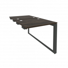 Onix Стол-приставка двойной на О-образном м/к к опорым элем. O.MO-D.SPR-0.7 Дуб Мали/Металл Антрацит