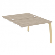 Onix Wood Стол-приставка двойной OW.D.SPR-2.8 Дуб Аттик/Дуб Светлый/Металл Белый 1180*1635*750