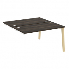 Onix Wood Стол-приставка двойной OW.D.SPR-3.7 Дуб Мали/Дуб Светлый/Металл Белый 1380*1475*750