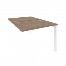 Onix Стол-приставка двойной на П-образном м/к к опорным элем. O.MP-D.SPR-1.7 Дуб Аризона/Металл Белы