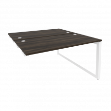 Onix Стол-приставка двойной на О-образном м/к к опорым элем. O.MO-D.SPR-3.7 Дуб Мали/Металл Белый 13