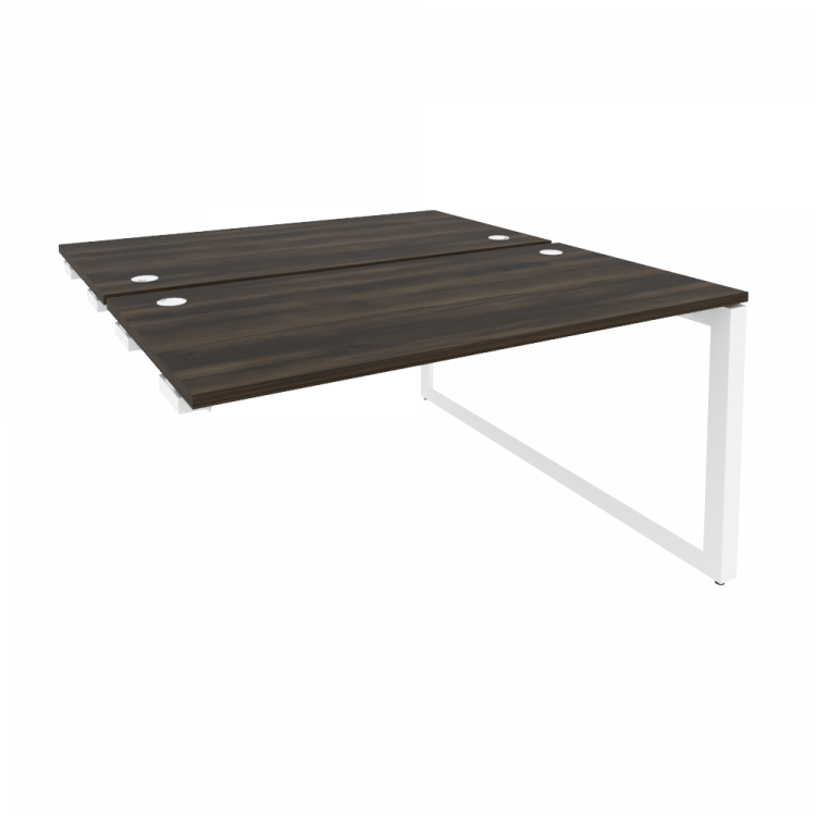 Onix Стол-приставка двойной на О-образном м/к к опорым элем. O.MO-D.SPR-3.7 Дуб Мали/Металл Белый 13