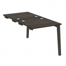 Onix Wood Стол-приставка двойной OW.D.SPR-0.8 Дуб Мали/Дуб Темный/Металл Антрацит 780*1635*750