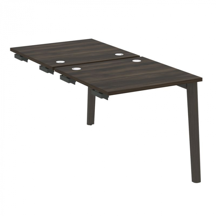 Onix Wood Стол-приставка двойной OW.D.SPR-0.8 Дуб Мали/Дуб Темный/Металл Антрацит 780*1635*750