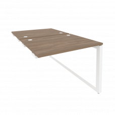 Onix Стол-приставка двойной на О-образном м/к к опорым элем. O.MO-D.SPR-1.8 Дуб Аризона/Металл Белый
