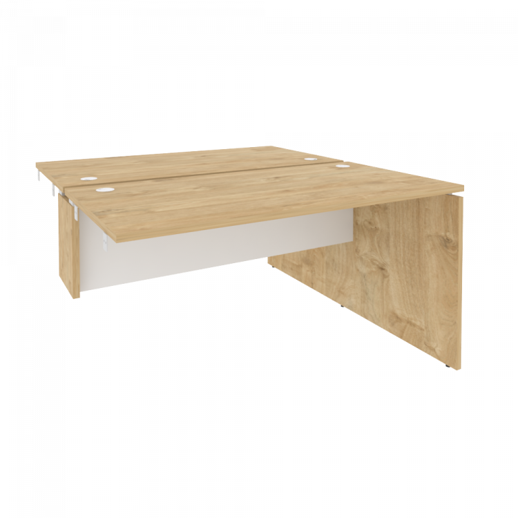 Onix Стол-приставка двойной к опорным элементам O.D.SPR-3.7 Тиквуд Светлый/Белый Бриллиант 1380*1475