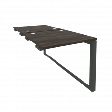 Onix Стол-приставка двойной на О-образном м/к к опорым элем. O.MO-D.SPR-0.8 Дуб Мали/Металл Антрацит