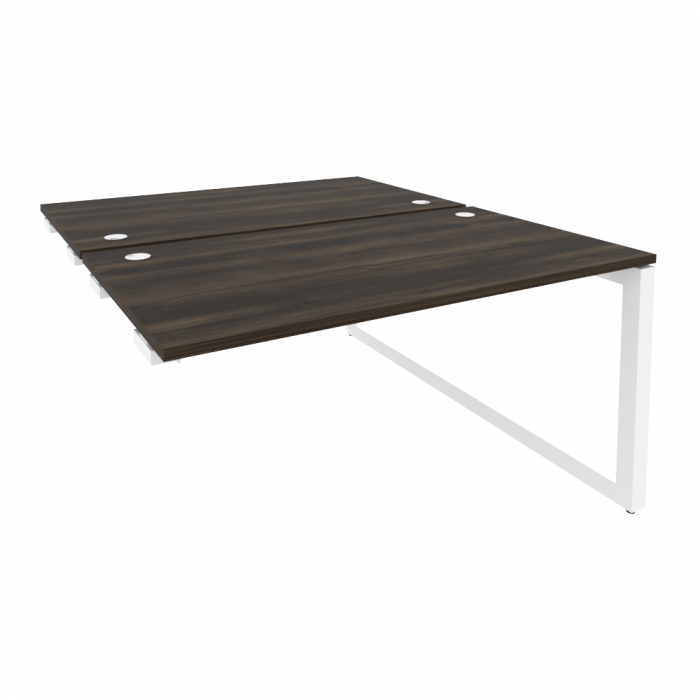 Onix Стол-приставка двойной на О-образном м/к к опорым элем. O.MO-D.SPR-3.8 Дуб Мали/Металл Белый 13