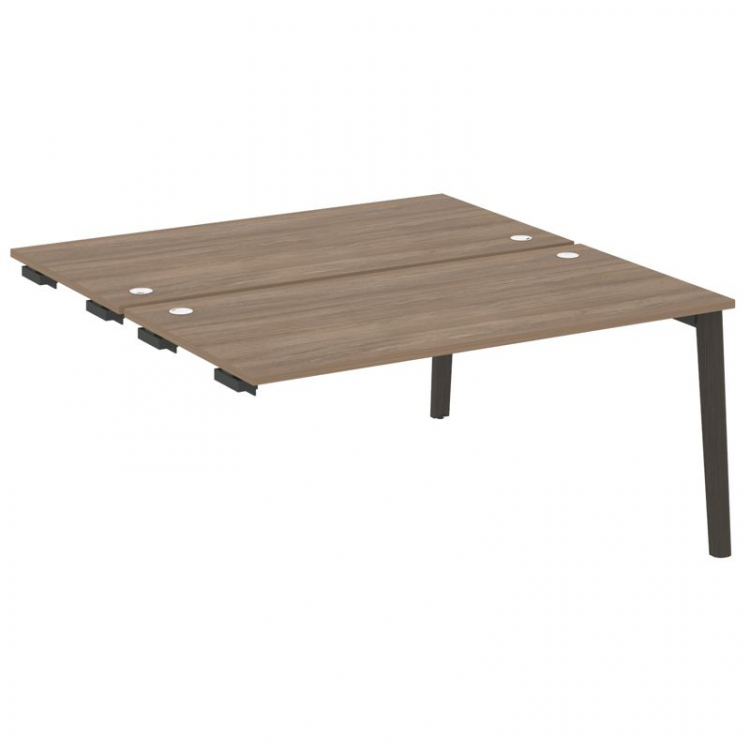 Onix Wood Стол-приставка двойной OW.D.SPR-4.8 Дуб Аризона/Дуб Темный/Металл Антрацит 1580*1635*750