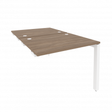 Onix Стол-приставка двойной на П-образном м/к к опорным элем. O.MP-D.SPR-1.8 Дуб Аризона/Металл Белы