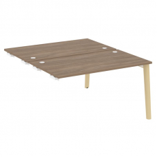 Onix Wood Стол-приставка двойной OW.D.SPR-3.8 Дуб Аризона/Дуб Светлый/Металл Белый 1380*1635*750