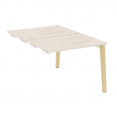 Onix Wood Стол-приставка двойной OW.D.SPR-1.7 Денвер Светлый/Дуб Светлый/Металл Белый 980*1475*750