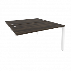 Onix Стол-приставка двойной на П-образном м/к к опорным элем. O.MP-D.SPR-3.7 Дуб Мали/Металл Белый 1