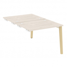 Onix Wood Стол-приставка двойной OW.D.SPR-1.8 Денвер Светлый/Дуб Светлый/Металл Белый 980*1635*750