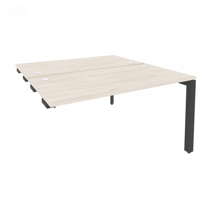 Onix Стол-приставка двойной на П-образном м/к к опорным элем. O.MP-D.SPR-3.7 Денвер Светлый/Металл А