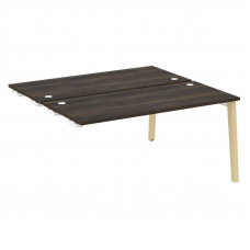 Onix Wood Стол-приставка двойной OW.D.SPR-4.7 Дуб Мали/Дуб Светлый/Металл Белый 1580*1475*750