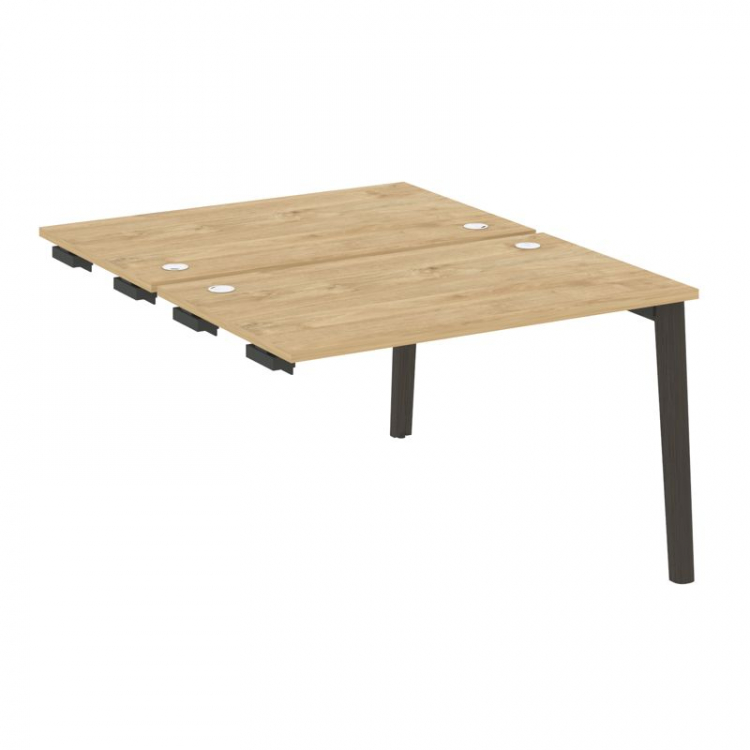 Onix Wood Стол-приставка двойной OW.D.SPR-2.7 Тиквуд Светлый/Дуб Темный/Металл Антрацит 1180*1475*75