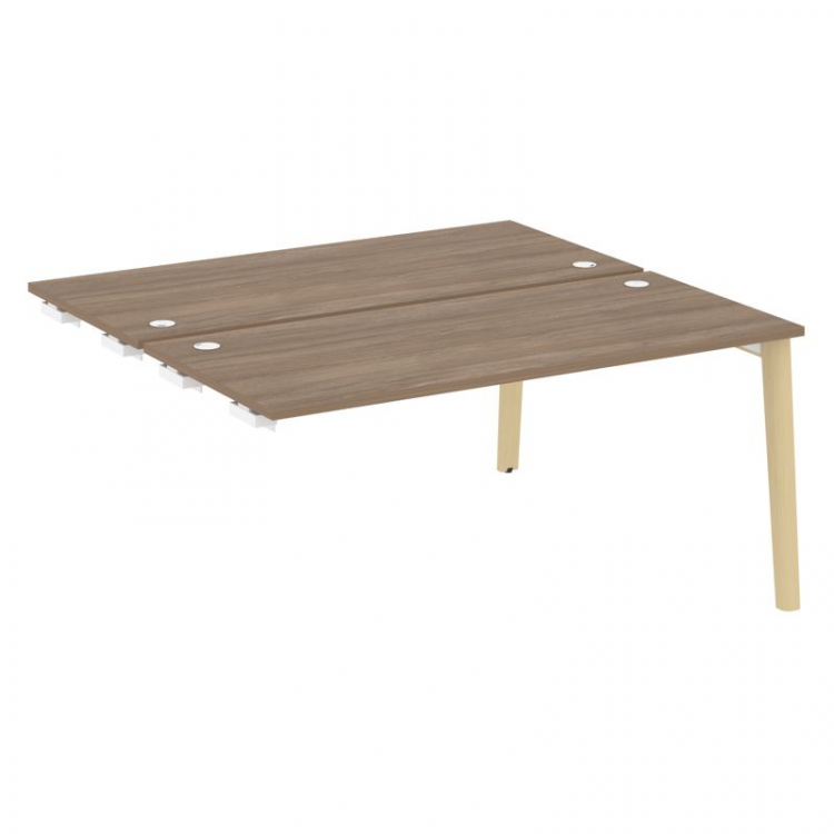 Onix Wood Стол-приставка двойной OW.D.SPR-4.7 Дуб Аризона/Дуб Светлый/Металл Белый 1580*1475*750