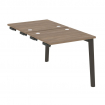 Onix Wood Стол-приставка двойной OW.D.SPR-0.7 Дуб Аризона/Дуб Темный/Металл Антрацит 780*1475*750