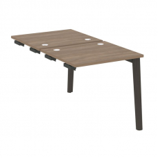 Onix Wood Стол-приставка двойной OW.D.SPR-0.7 Дуб Аризона/Дуб Темный/Металл Антрацит 780*1475*750