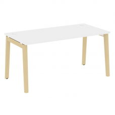 Onix Wood Стол письменный OW.SP-4.8 Белый Бриллиант/Дуб Светлый/Металл Белый 1580*800*750