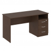 Nova S Стол письменный с тумбой правый В.СПТ-3 (R) Венге Цаво 1400*650*750