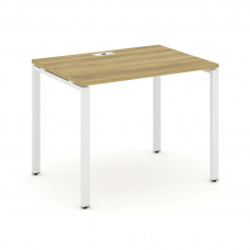 Concept Стол письменный CN.SP-001 Дуб Винченцо/Металл Белый 980*720*750