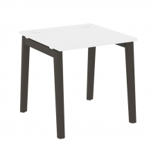 Onix Wood Стол письменный OW.SP-0.8 Белый Бриллиант/Дуб Темный/Металл Антрацит 780*800*750